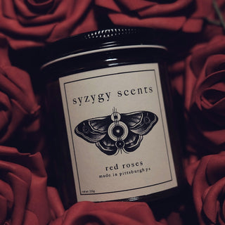 Red Roses Candle